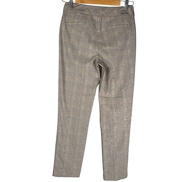 Swing Control Tan Plaid Slim Ankle Pull-On Preppy Golf Pants Women’s Size 6 - Picture 2 of 8